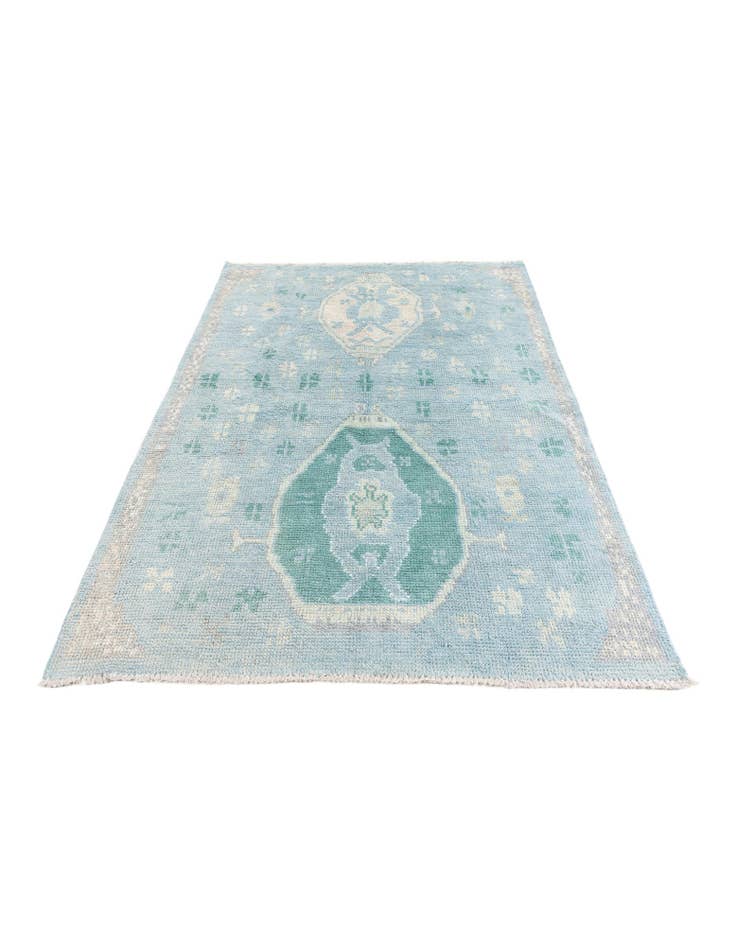 Detail image of  5' 2 x 7' 2  Hand Knotted Moroccan Rug