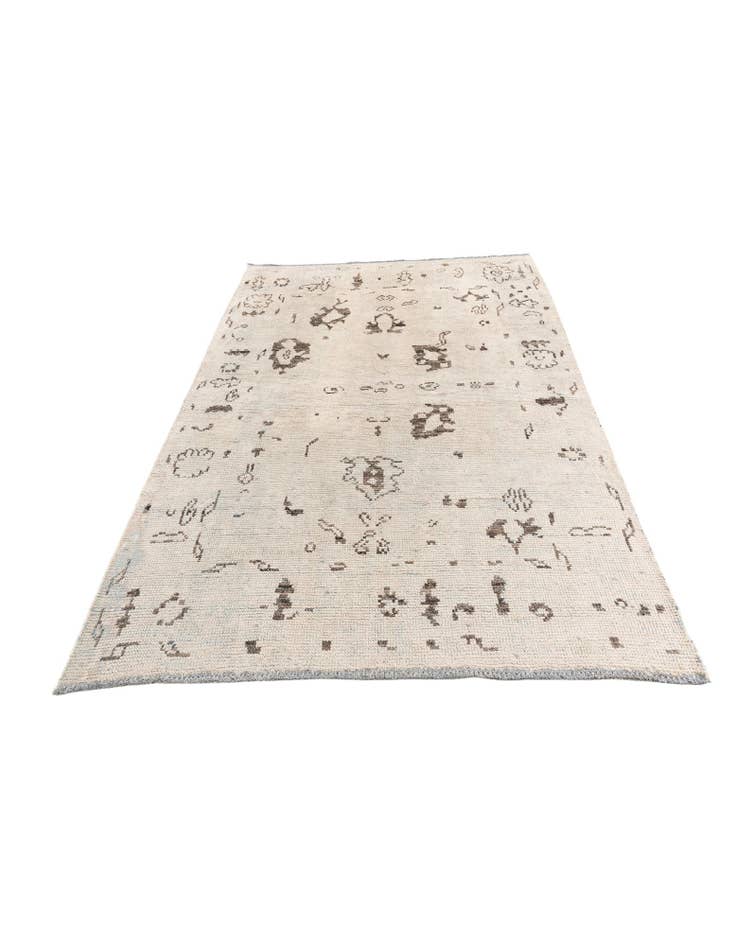 Detail image of  5' 10 x 8' 4  Hand Knotted Moroccan Wool Rug