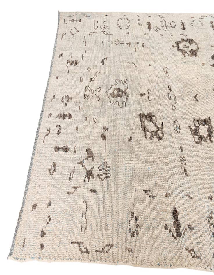 Detail image of  5' 10 x 8' 4  Hand Knotted Moroccan Wool Rug