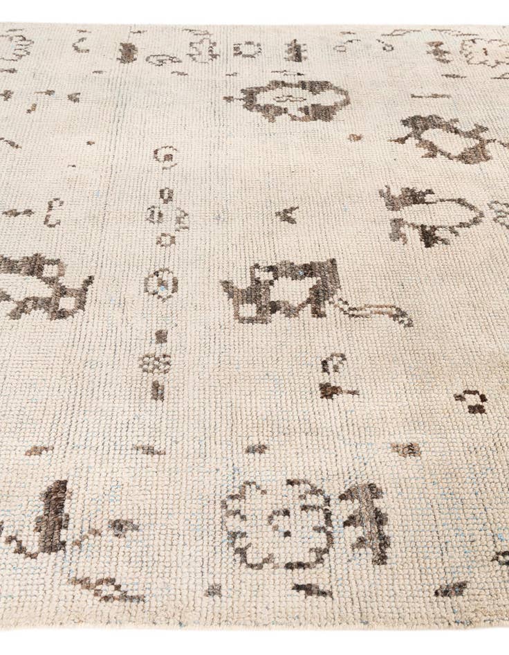Detail image of  5' 10 x 8' 4  Hand Knotted Moroccan Wool Rug