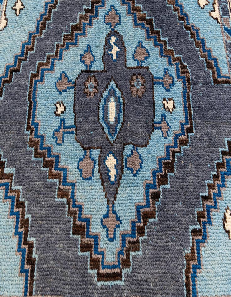 Detail image of  6' 4 x 9' 5  Hand Knotted Moroccan Wool Rug