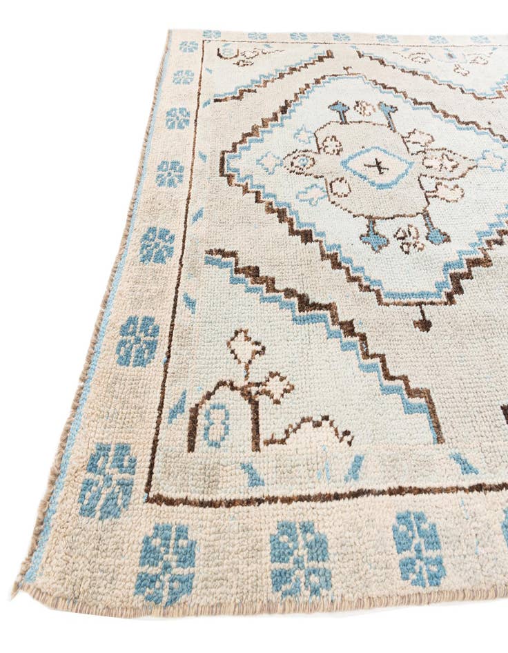 Detail image of  6' x 9' 3  Hand Knotted Moroccan Wool Rug
