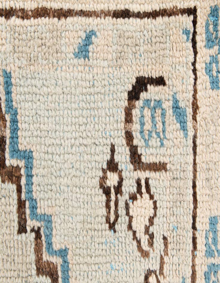 Detail image of  6' x 9' 3  Hand Knotted Moroccan Wool Rug
