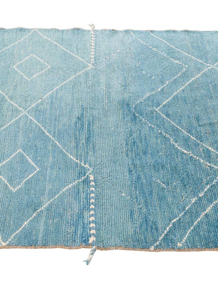 Detail image of  4' 2 x 6'  Hand Knotted Moroccan Wool Rug