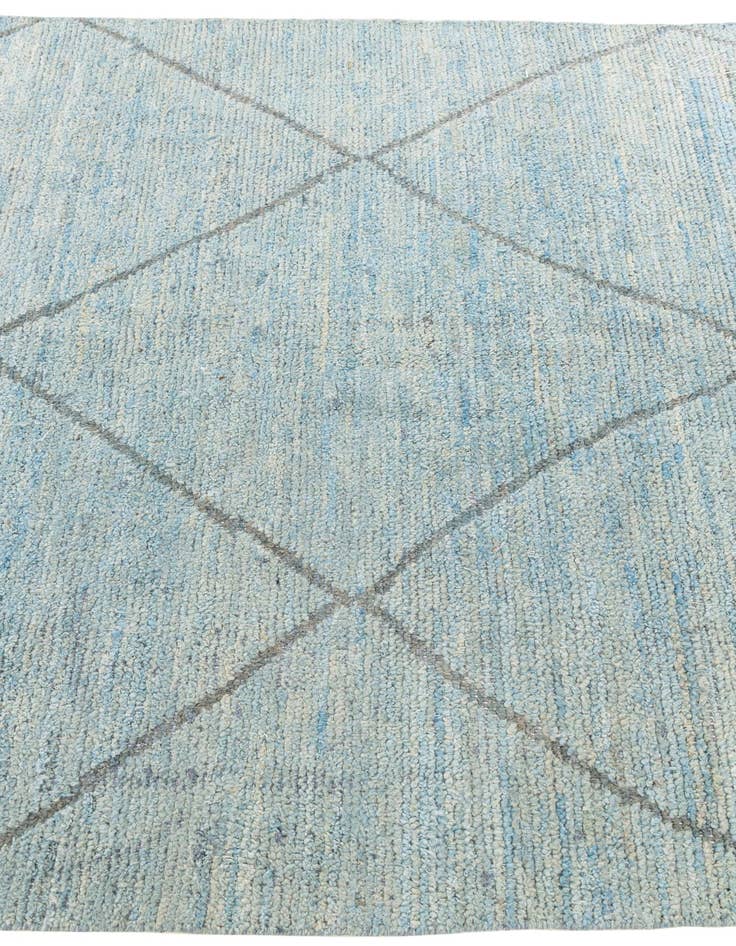 Detail image of  5' 10 x 9' 3  Hand Knotted Moroccan Wool Rug