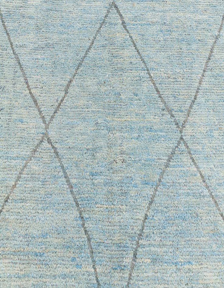 Detail image of  5' 10 x 9' 3  Hand Knotted Moroccan Wool Rug
