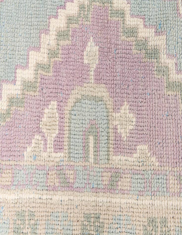 Detail image of  5' 10 x 9' 2  Hand Knotted Moroccan Wool Rug