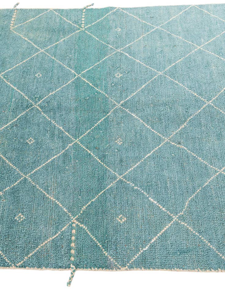 Detail image of  5' 2 x 7' 4  Hand Knotted Moroccan Wool Rug