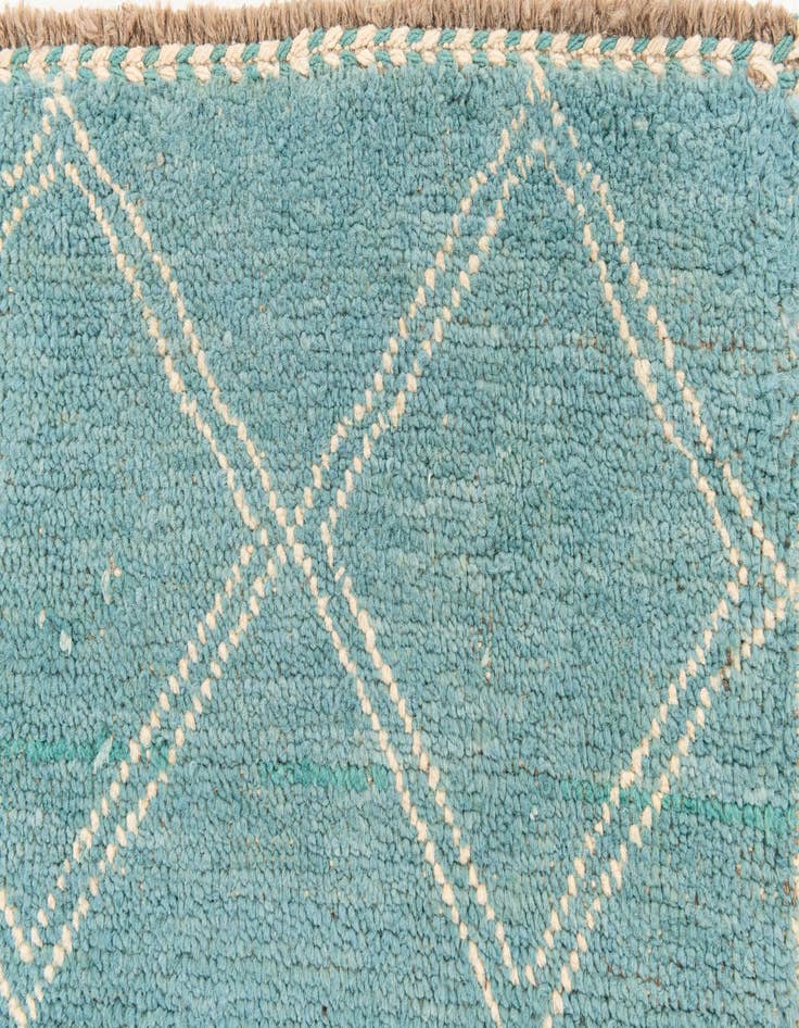 Detail image of  5' 2 x 7' 4  Hand Knotted Moroccan Wool Rug
