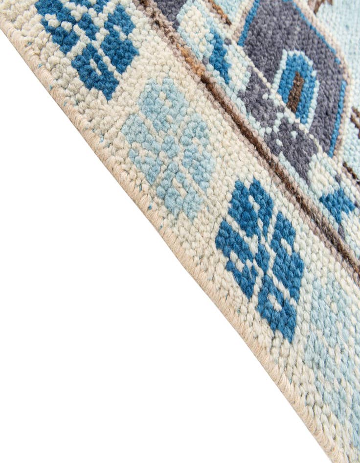 Detail image of  5' 10 x 9' 1  Hand Knotted Moroccan Wool Rug