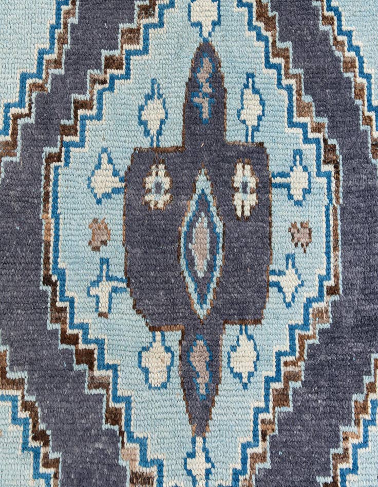 Detail image of  5' 10 x 9' 1  Hand Knotted Moroccan Wool Rug