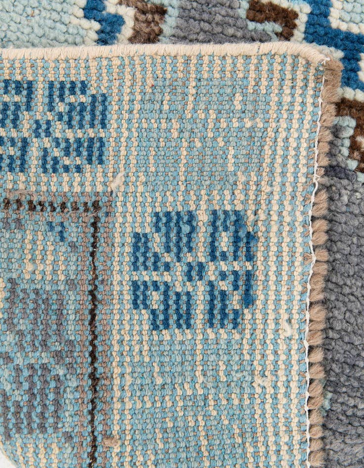 Detail image of  5' 10 x 9' 1  Hand Knotted Moroccan Wool Rug