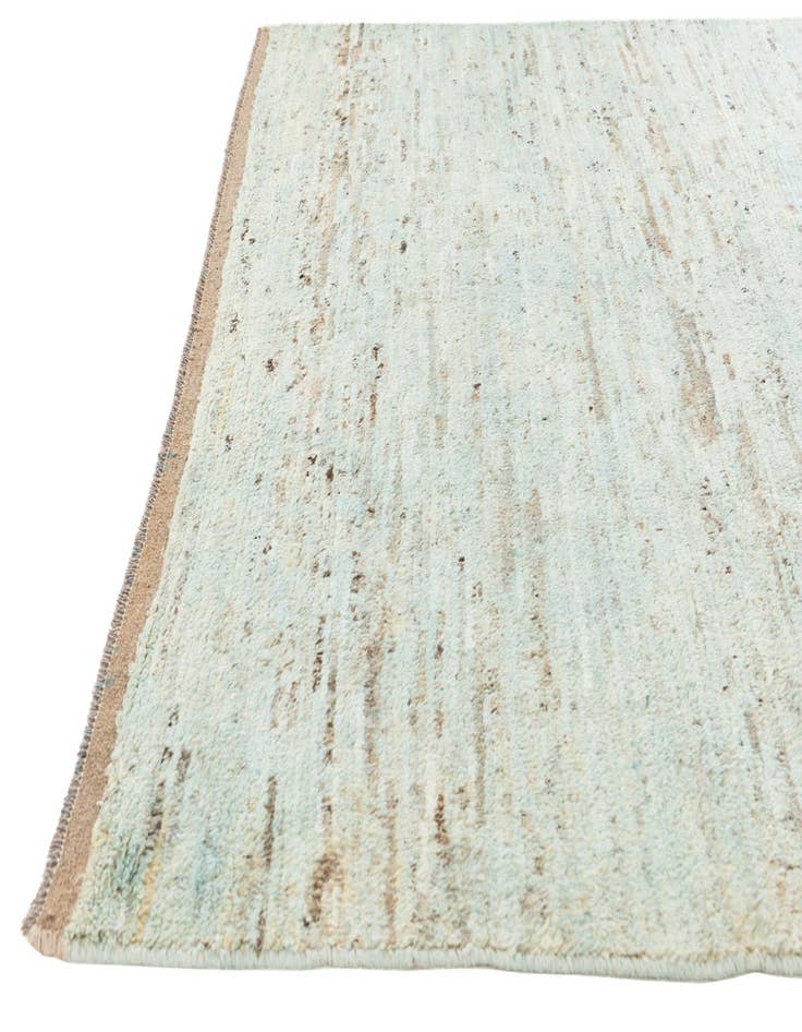 Detail image of  6' 7 x 9' 9  Hand Knotted Moroccan Wool Rug