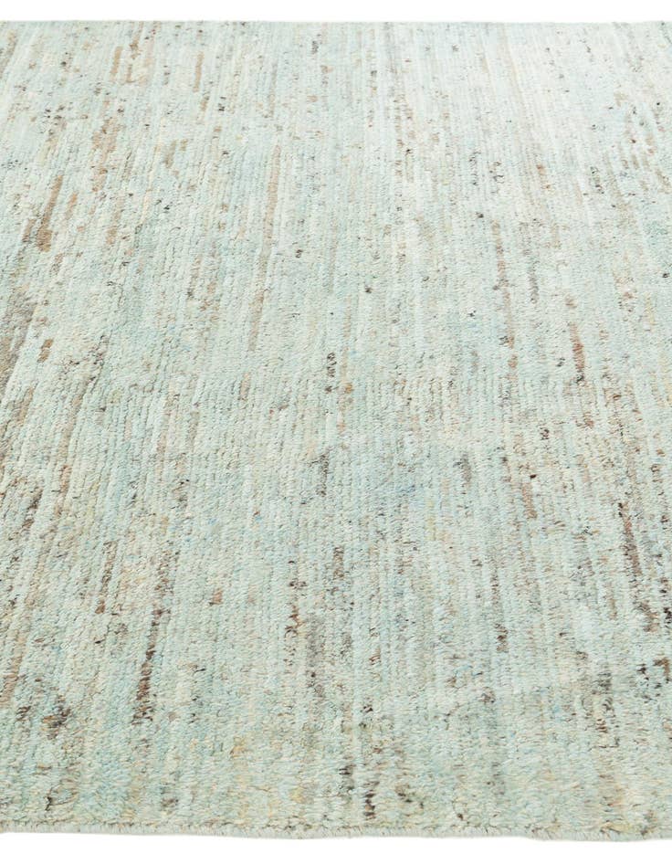 Detail image of  6' 7 x 9' 9  Hand Knotted Moroccan Wool Rug