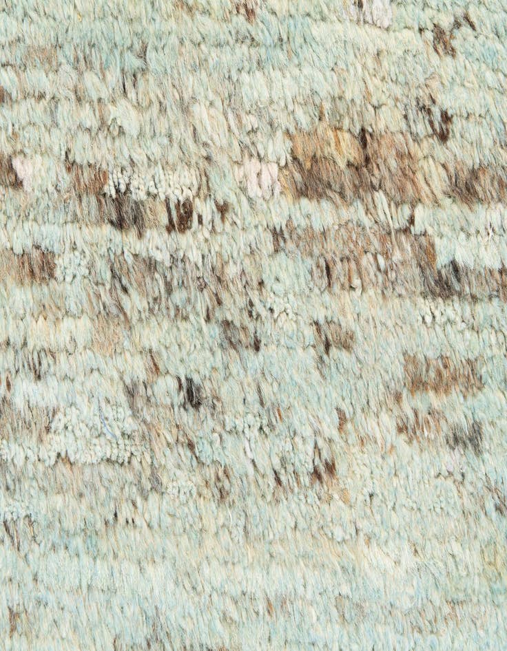 Detail image of  6' 7 x 9' 9  Hand Knotted Moroccan Wool Rug