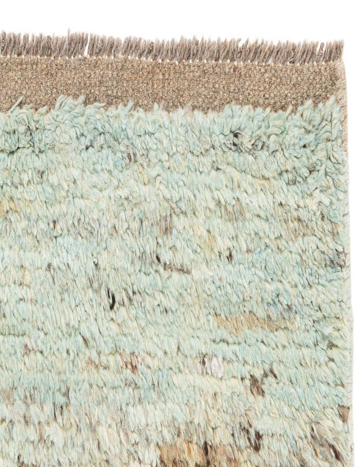 Detail image of  6' 7 x 9' 9  Hand Knotted Moroccan Wool Rug