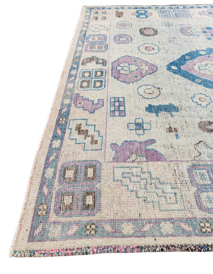 Detail image of  8' 8 x 12'  Hand Knotted Moroccan Wool Rug