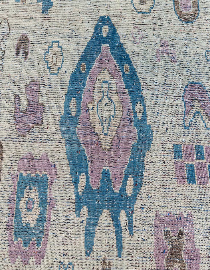 Detail image of  8' 8 x 12'  Hand Knotted Moroccan Wool Rug