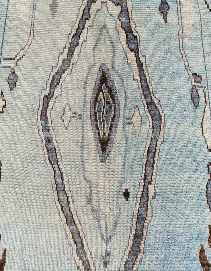 Detail image of  7' 6 x 10' 3  Hand Knotted Moroccan Wool Rug