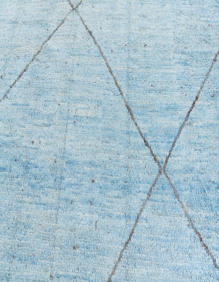 Detail image of  11' 7 x 15' 4  Hand Knotted Moroccan Wool Rug