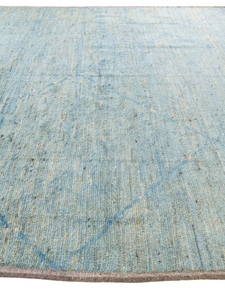 Detail image of  11' 7 x 14' 8  Hand Knotted Moroccan Wool Rug