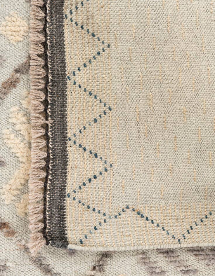 Detail image of  8' 8 x 12' 8  Hand Knotted Moroccan Wool Rug
