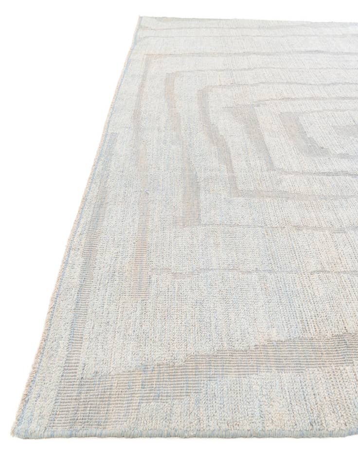 Detail image of  9' 3 x 12' 4  Hand Knotted Moroccan Wool Rug