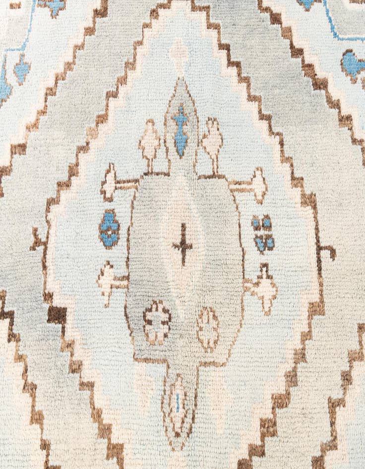 Detail image of  7' 4 x 10' 2  Hand Knotted Moroccan Wool Rug