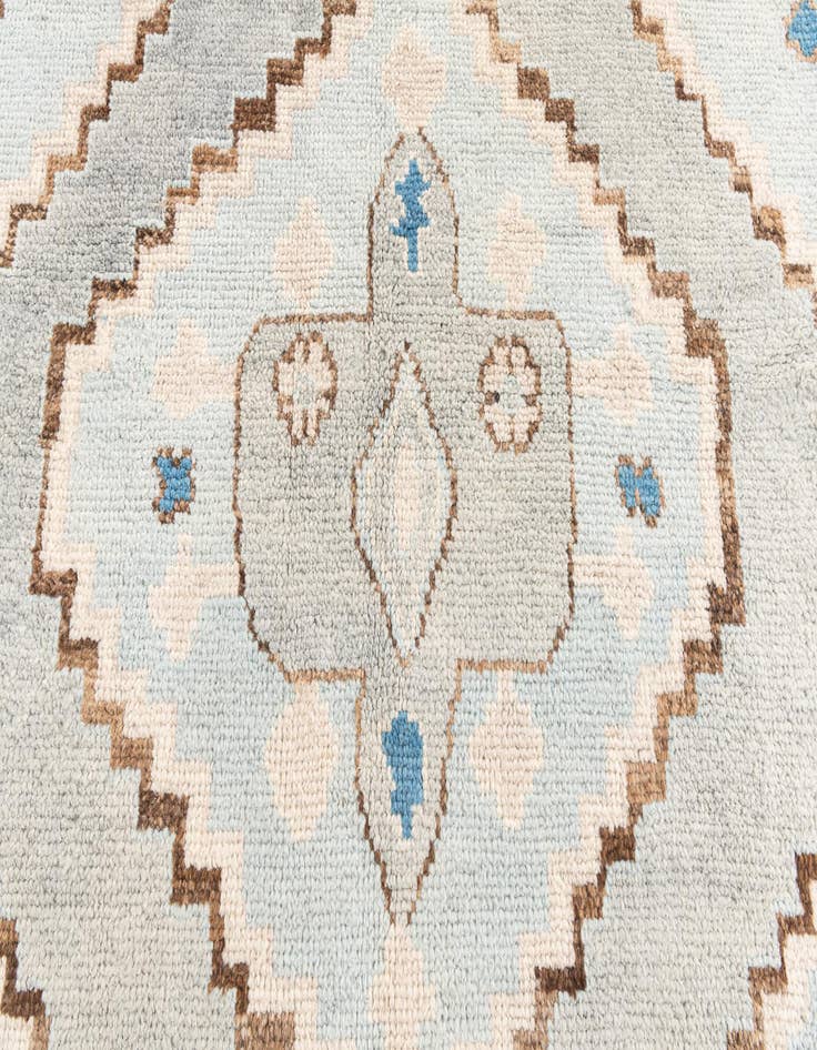 Detail image of  7' 4 x 10' 2  Hand Knotted Moroccan Wool Rug