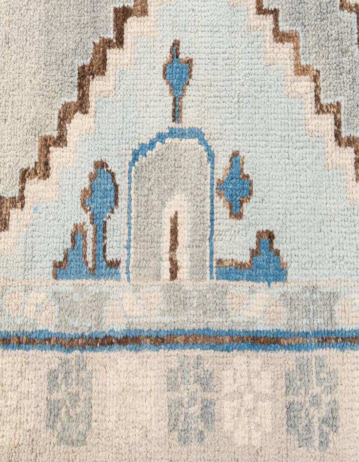 Detail image of  7' 4 x 10' 2  Hand Knotted Moroccan Wool Rug