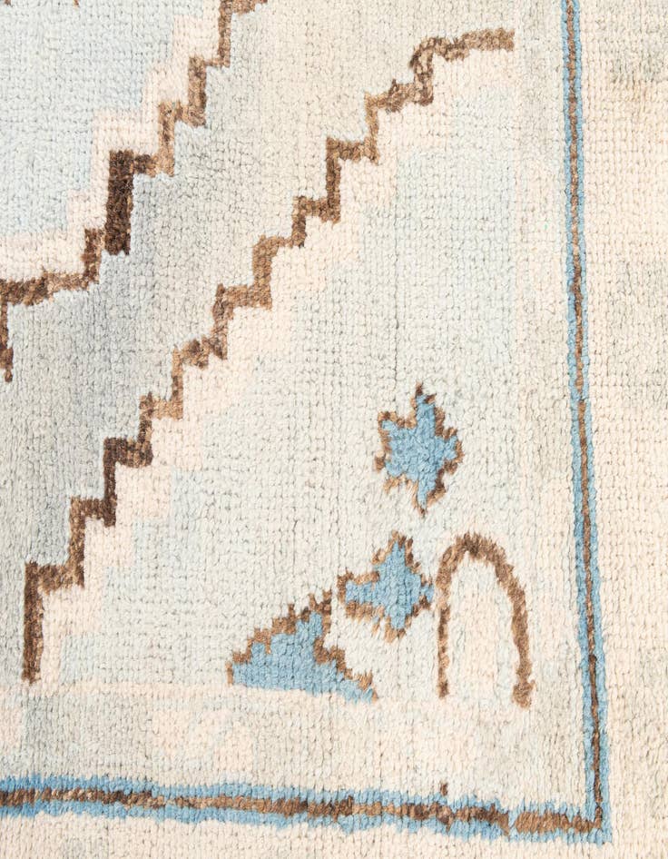Detail image of  7' 4 x 10' 2  Hand Knotted Moroccan Wool Rug
