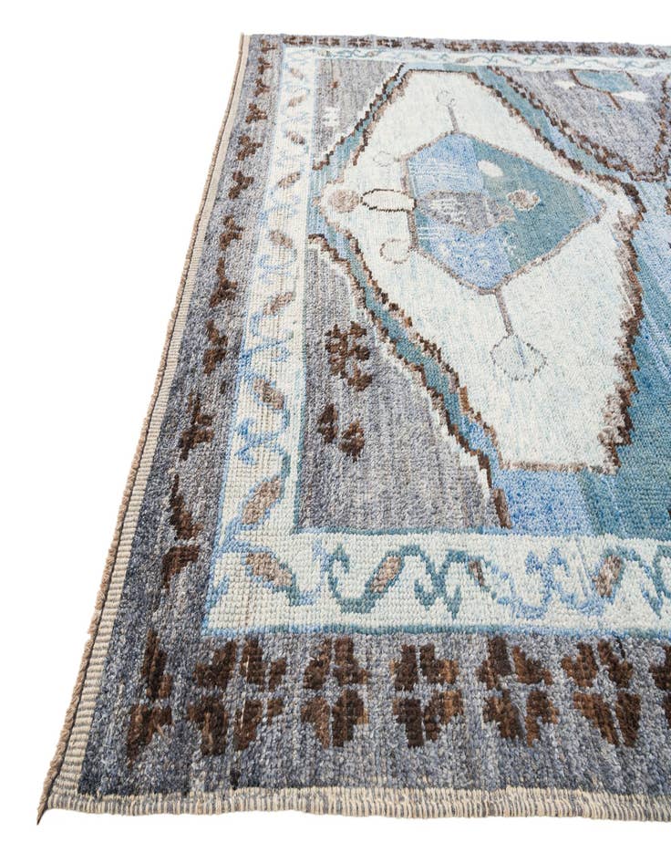 Detail image of  8' x 10' 7  Hand Knotted Moroccan Wool Rug