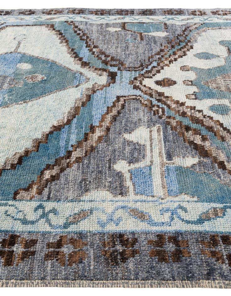 Detail image of  8' x 10' 7  Hand Knotted Moroccan Wool Rug
