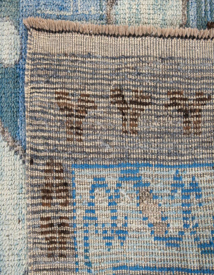 Detail image of  8' x 10' 7  Hand Knotted Moroccan Wool Rug