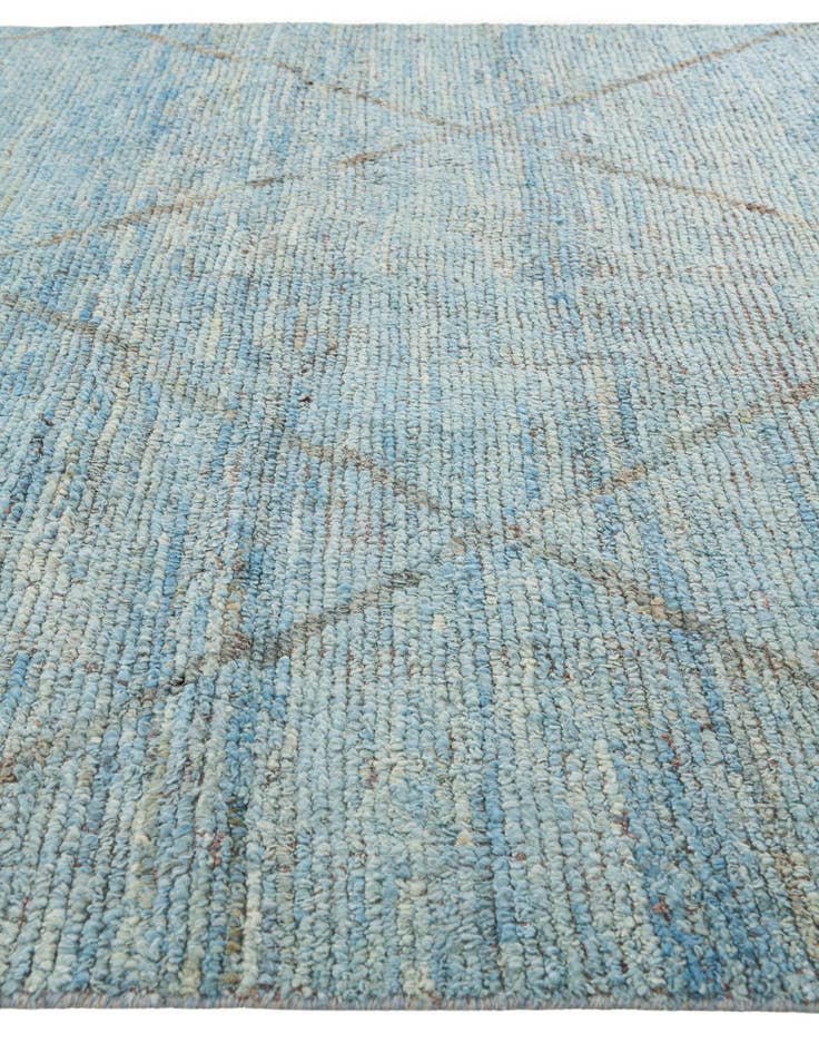 Detail image of  6' x 9' 7  Hand Knotted Moroccan Wool Rug