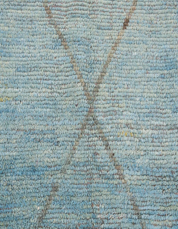 Detail image of  6' x 9' 7  Hand Knotted Moroccan Wool Rug