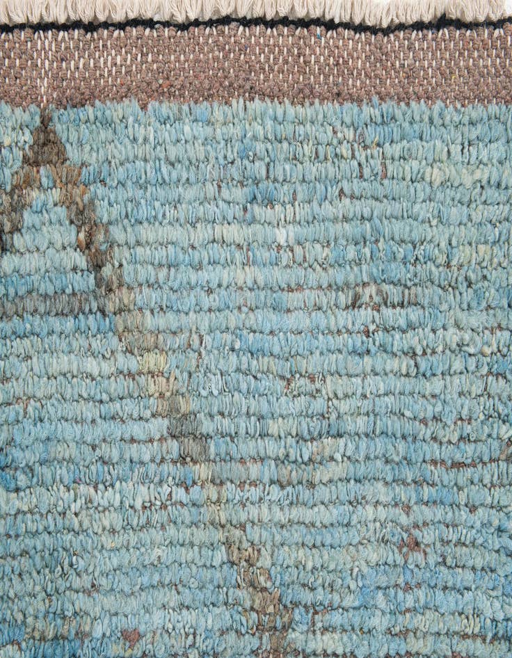 Detail image of  6' x 9' 7  Hand Knotted Moroccan Wool Rug