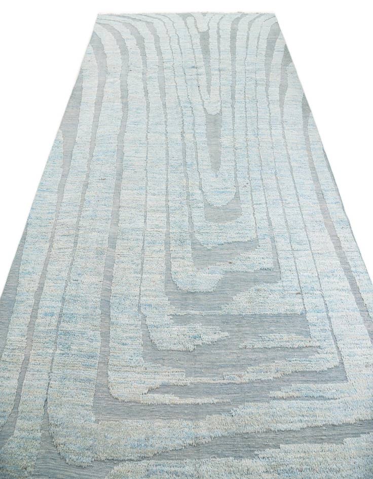 Detail image of  8' x 10' 7  Hand Knotted Moroccan Wool Rug