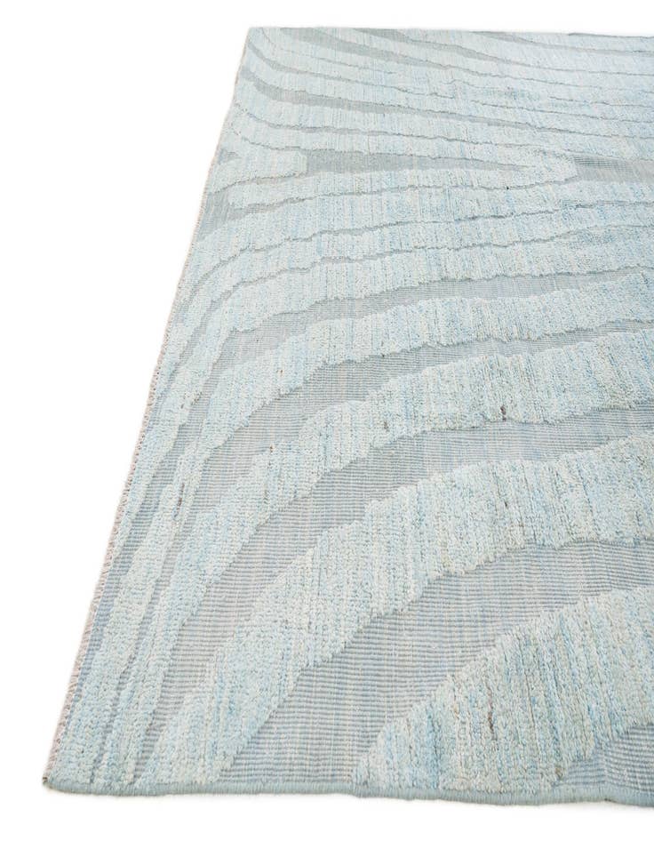 Detail image of  8' x 10' 7  Hand Knotted Moroccan Wool Rug