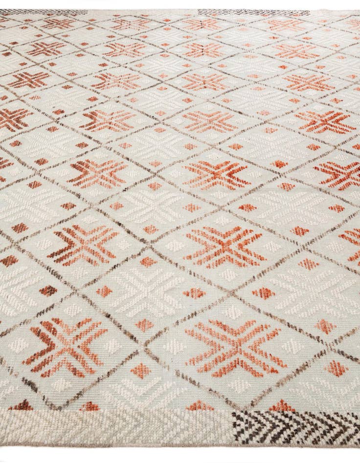 Detail image of  8' 7 x 12' 5  Hand Knotted Moroccan Wool Rug