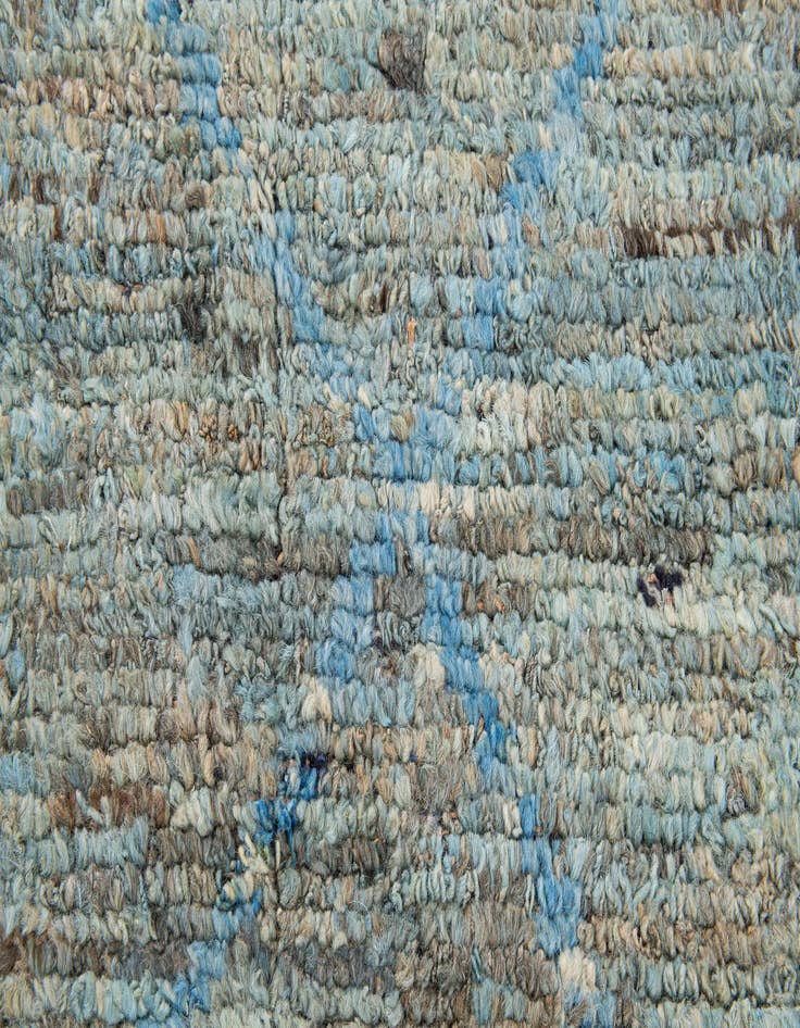 Detail image of  6' 1 x 9' 9  Hand Knotted Moroccan Wool Rug