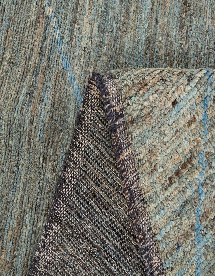 Detail image of  6' 1 x 9' 9  Hand Knotted Moroccan Wool Rug