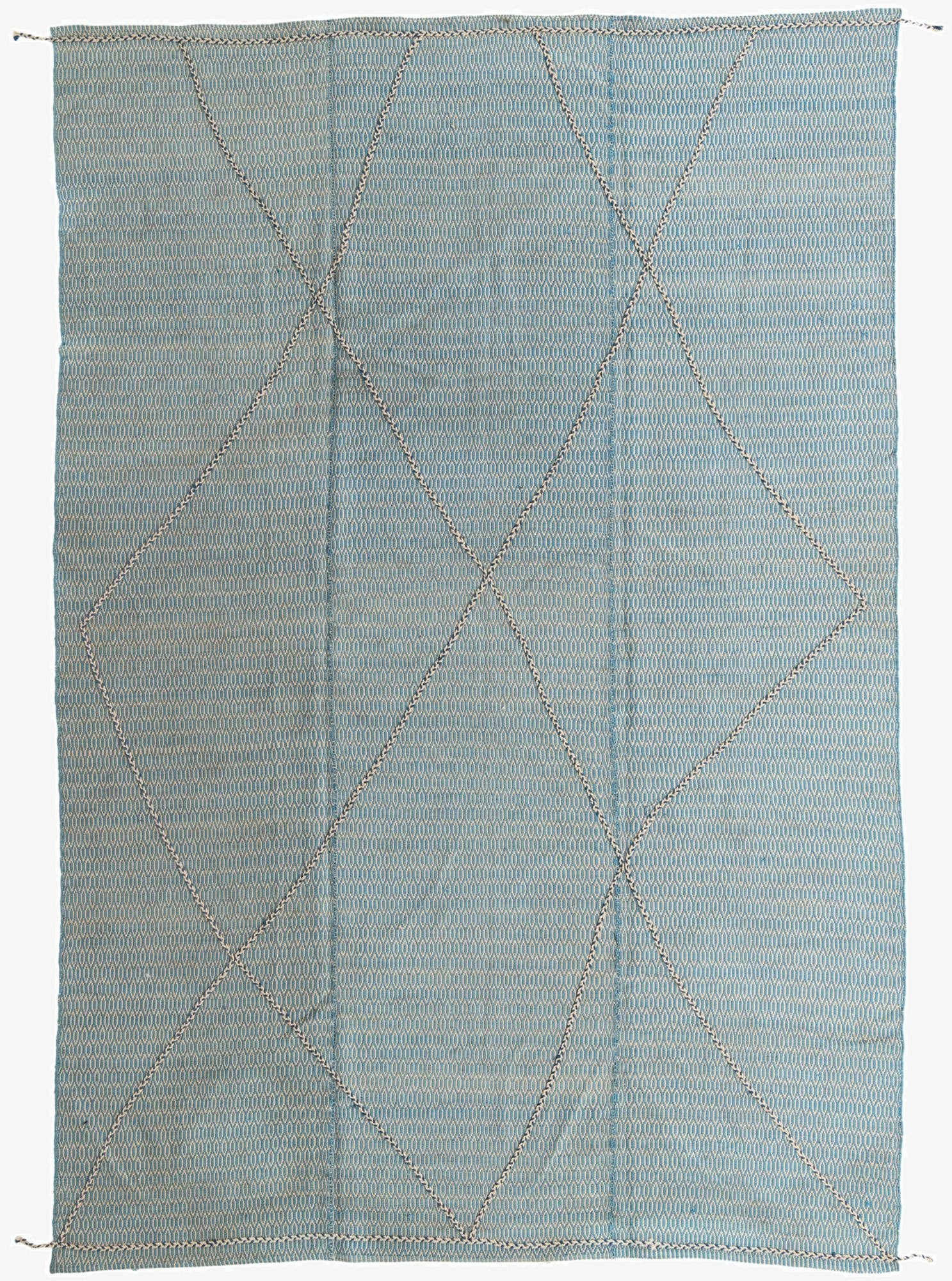  9' 9 x 14' 4  Hand Knotted Moroccan Wool Rug