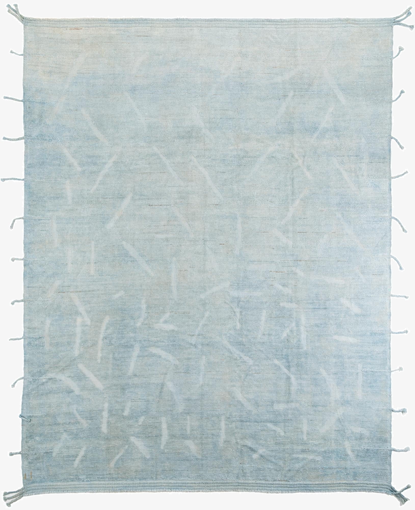  9' x 11' 4  Hand Knotted Moroccan Wool Rug