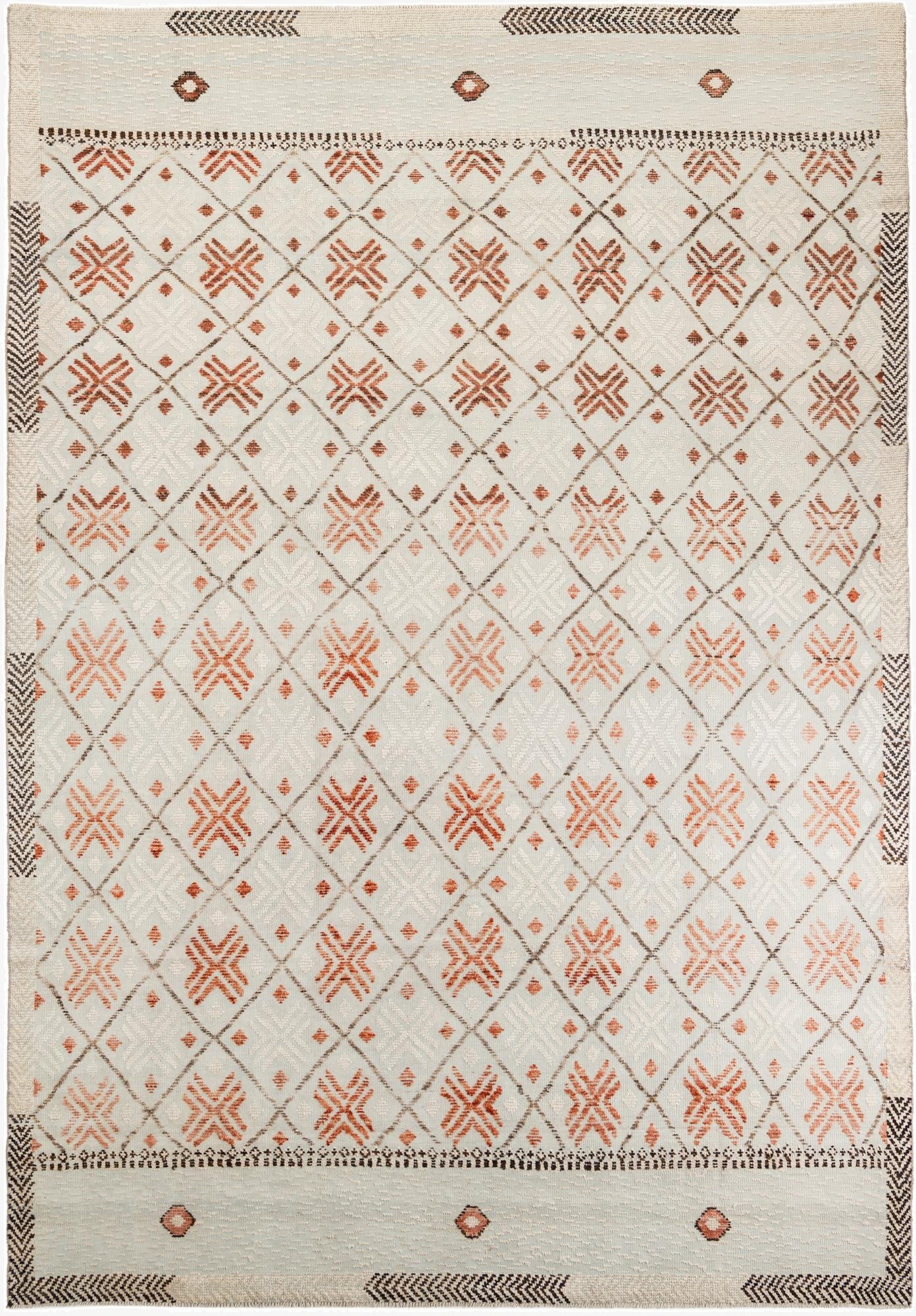  8' 7 x 12' 5  Hand Knotted Moroccan Wool Rug
