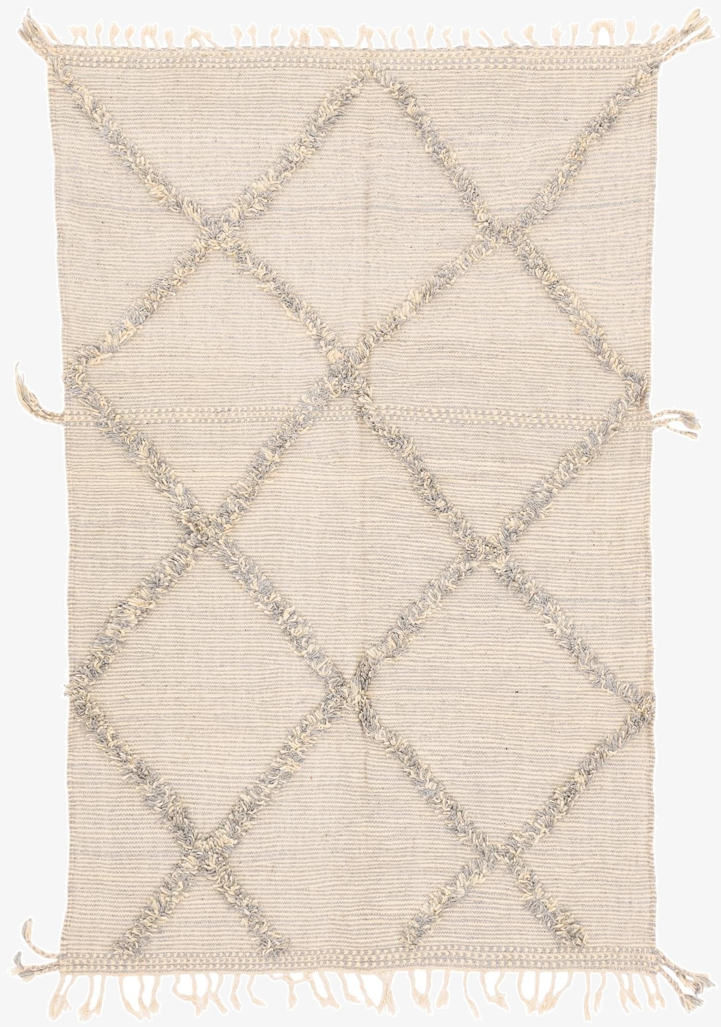  5' 3 x 8' 4  Hand Knotted Moroccan Wool Rug