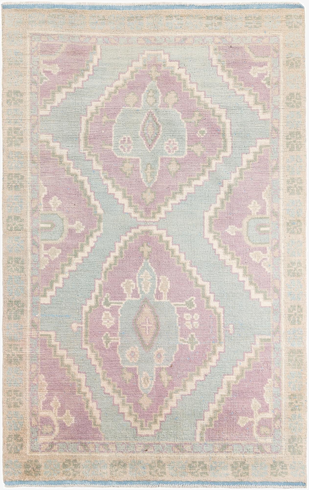  5' 10 x 9' 2  Hand Knotted Moroccan Wool Rug