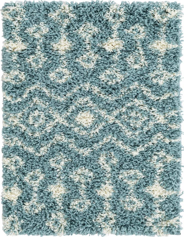 Detail image of  2' x 3' Moroccan Trellis Shag Rug