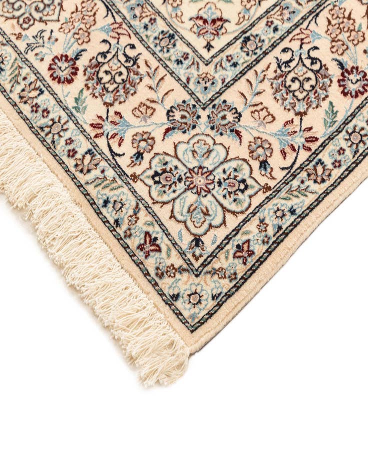 Detail image of  6' 6 x 6' 8  Hand Knotted Nain Rug