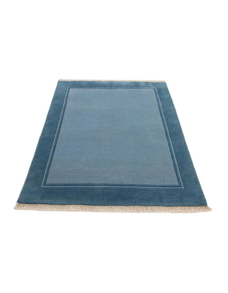 Detail image of  4' 2 x 5' 9  Hand Knotted Nepal Wool Rug